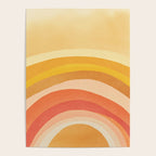 Whimsy Boho Rainbow Ombre Orange Yellow Poster Gallery Image 4