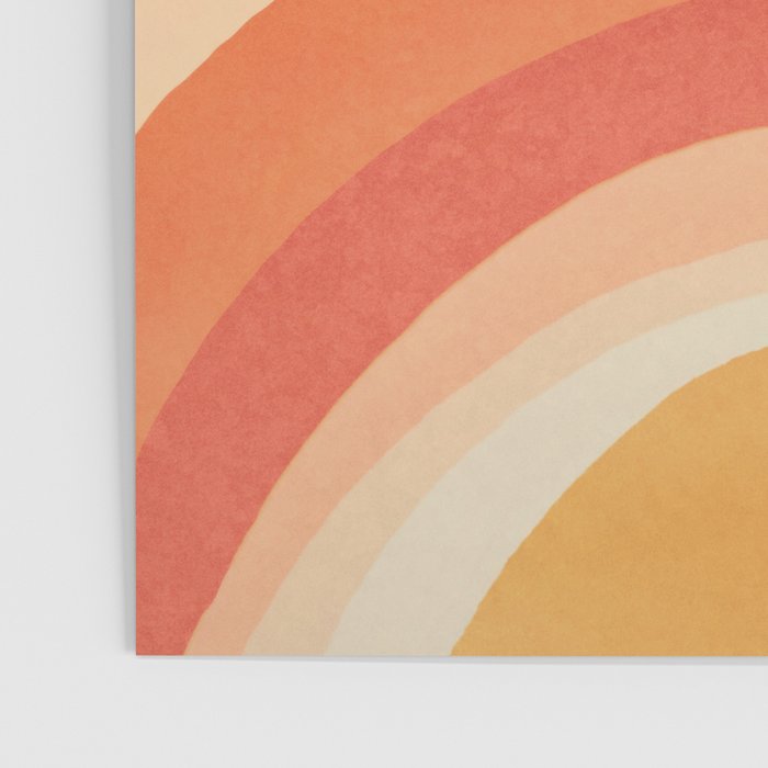 Whimsy Boho Rainbow Ombre Orange Yellow Poster Gallery Image 3