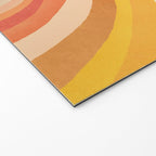 Whimsy Boho Rainbow Ombre Orange Yellow Welcome Mat Gallery Image 2