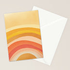 Whimsy Boho Rainbow Ombre Orange Yellow Stationery Card Gallery Image 2