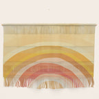 Whimsy Boho Rainbow Ombre Orange Yellow Wall Hanging Gallery Image 1