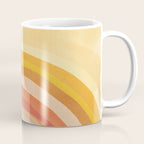 Whimsy Boho Rainbow Ombre Orange Yellow Coffee Mug Gallery Image 1