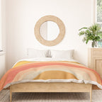 Whimsy Boho Rainbow Ombre Orange Yellow Duvet Cover Gallery Image 3