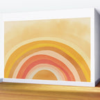 Whimsy Boho Rainbow Ombre Orange Yellow Wall Mural Gallery Image 2