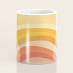 Whimsy Boho Rainbow Ombre Orange Yellow Coffee Mug Gallery Image 4