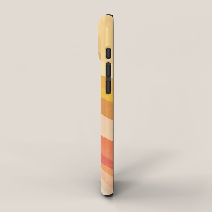 Whimsy Boho Rainbow Ombre Orange Yellow iPhone Case Gallery Image 2