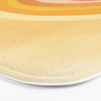 Whimsy Boho Rainbow Ombre Orange Yellow Bath Mat Gallery Image 3