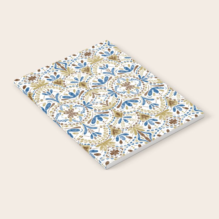 Whimsical Botanical Tile Notebook Gallery Image 2