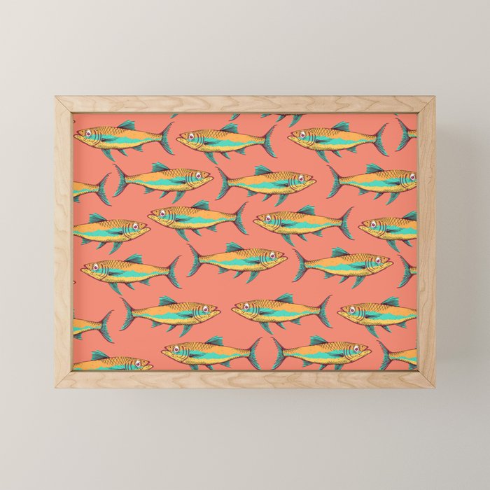 Mackerel Pattern Mini Art Print Gallery Image 1