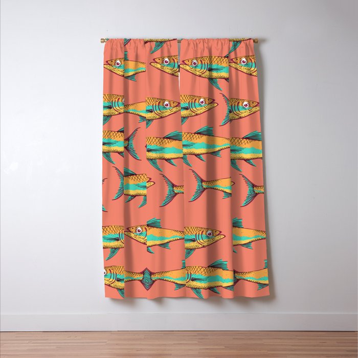 Mackerel Pattern Window Curtain Gallery Image 3