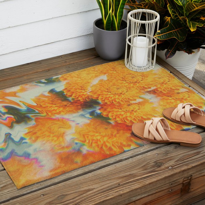Dahlia Daydreams Outdoor Rug Gallery Image 2