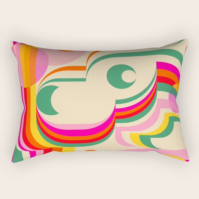 Girl and Puppy Rectangular Pillow Gallery Image 1
