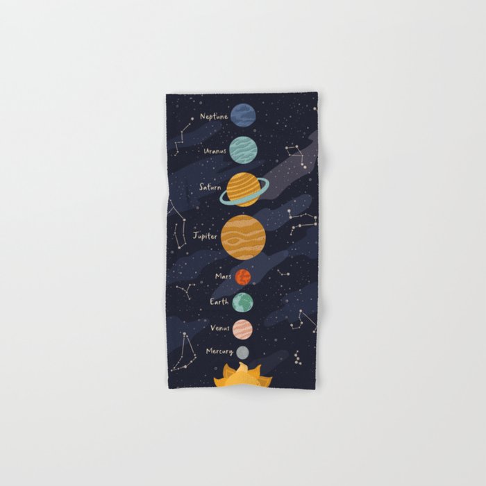 Solar system for kids Bath Towel Gallery Image 1
