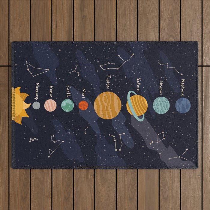Solar system for kids Outdoor Rug Gallery Image 1