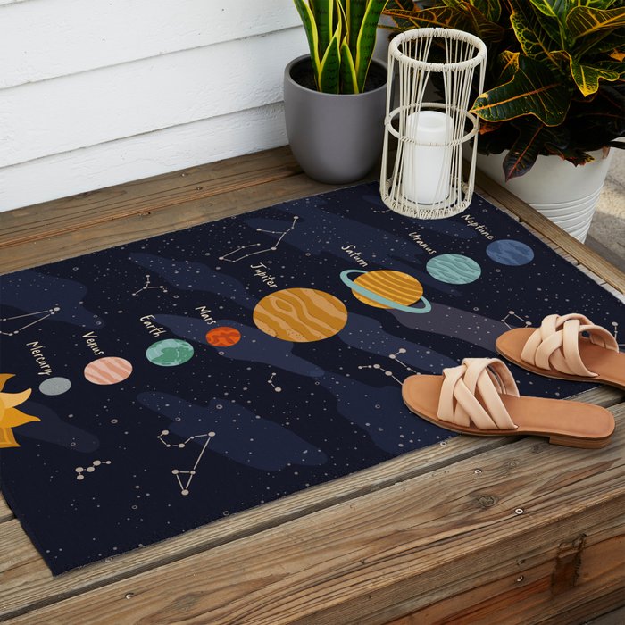 Solar system for kids Outdoor Rug Gallery Image 2