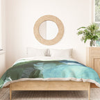 bluegreen brushstrokes Duvet Cover Gallery Image 3