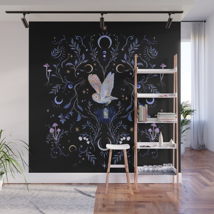 Moonlight Owl Wall Mural Gallery Image 1