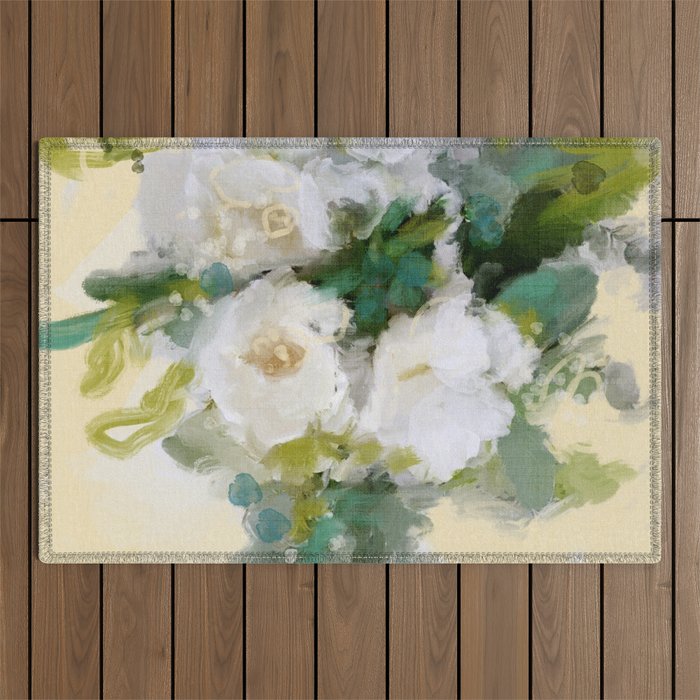 floral abstract 2 22 Outdoor Rug Gallery Image 1