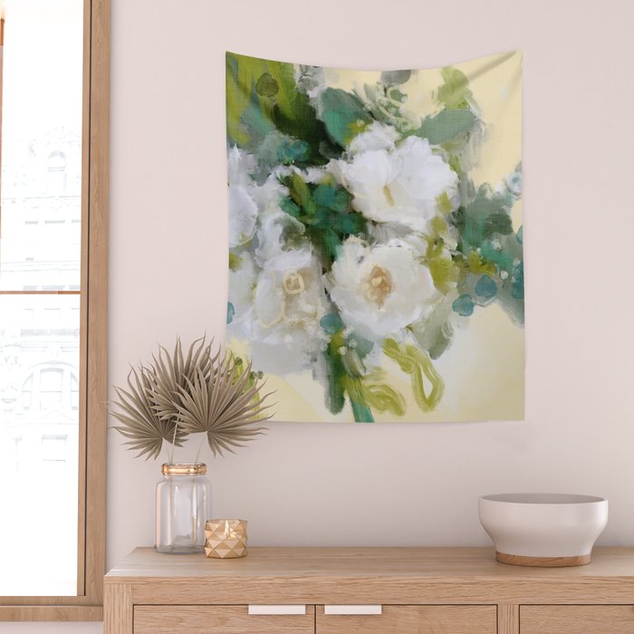 floral abstract 2 22 Wall Tapestry Gallery Image 2