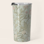 Ivy Morris Sage Green Floral Damask with Climbing Vines Travel Mug Gallery Image 3