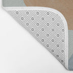 Abstract Shapes Gray Pink Rust Bath Mat Gallery Image 2