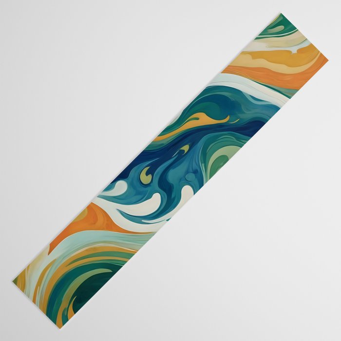 Tangerblue Waves Table Runner Gallery Image 3