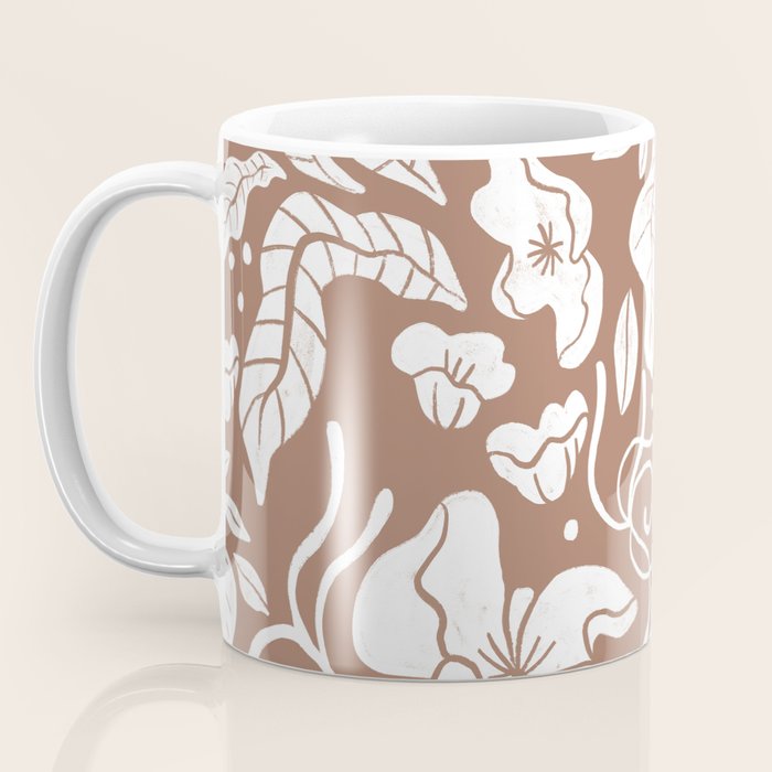 Flora, Inspired by PANTONE 17 1230 Mocha Mousse Coffee Mug Gallery Image 3
