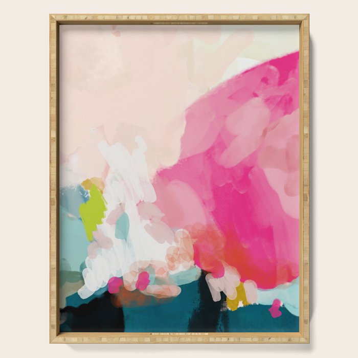 pink sky Serving Tray Gallery Image 1