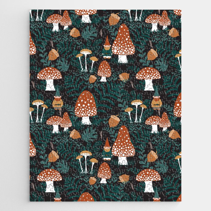 Mushroom Forest Gnomes Jigsaw Puzzle Gallery Image 1