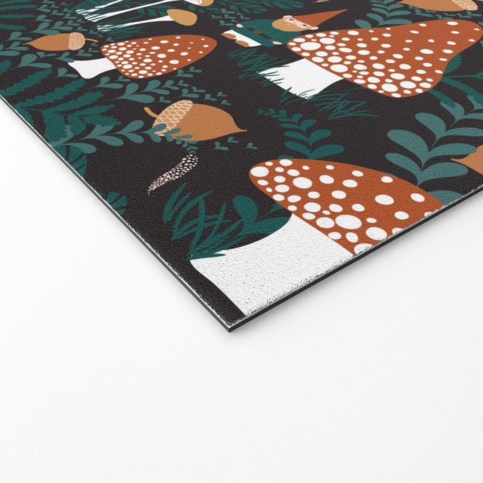 Mushroom Forest Gnomes Welcome Mat Gallery Image 2