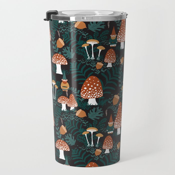 Mushroom Forest Gnomes Travel Mug Gallery Image 3
