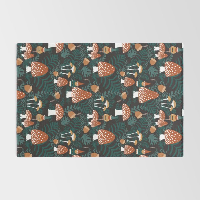Mushroom Forest Gnomes Rug Gallery Image 2