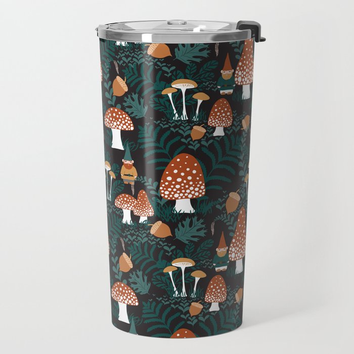 Mushroom Forest Gnomes Travel Mug Gallery Image 2