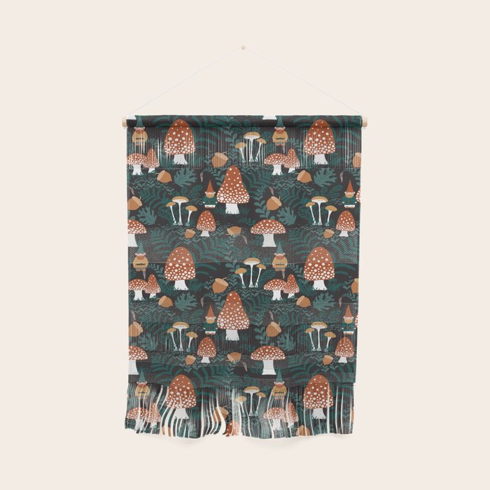 Mushroom Forest Gnomes Wall Hanging Gallery Image 1