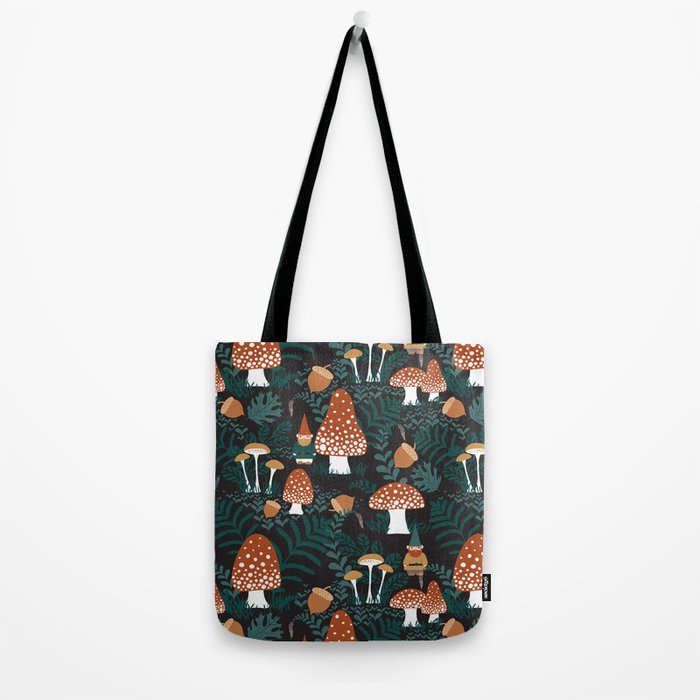 Mushroom Forest Gnomes Tote Bag Gallery Image 2