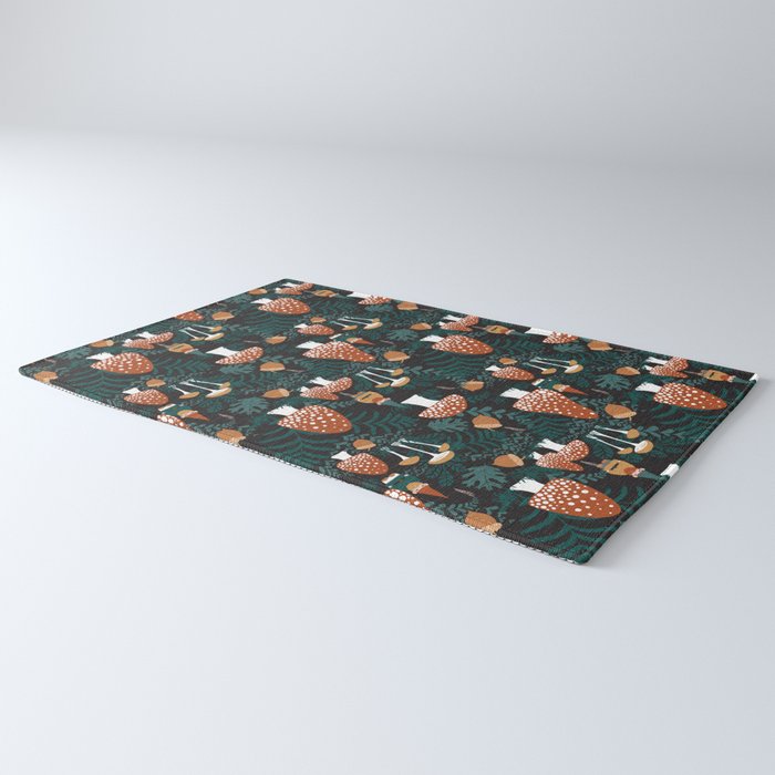 Mushroom Forest Gnomes Rug Gallery Image 3