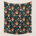 Mushroom Forest Gnomes Wall Tapestry Gallery Image 4