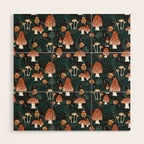 Mushroom Forest Gnomes Wood Wall Art Gallery Image 1