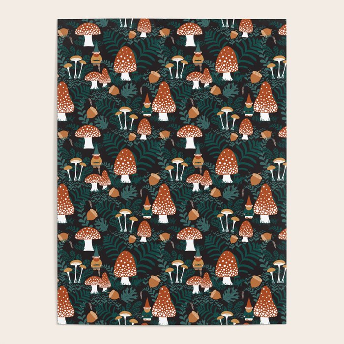 Mushroom Forest Gnomes Poster Gallery Image 4