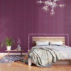 Burgundy and Dusty Blue Stripes Wallpaper Gallery Image 3