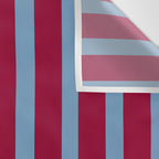 Burgundy and Dusty Blue Stripes Wall Tapestry Gallery Image 3