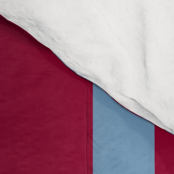 Burgundy and Dusty Blue Stripes Comforter Gallery Image 4