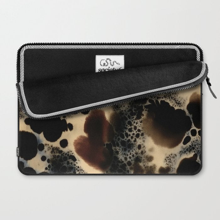 Leopard Animal Print Abstract Elegant Laptop Sleeve Gallery Image 2
