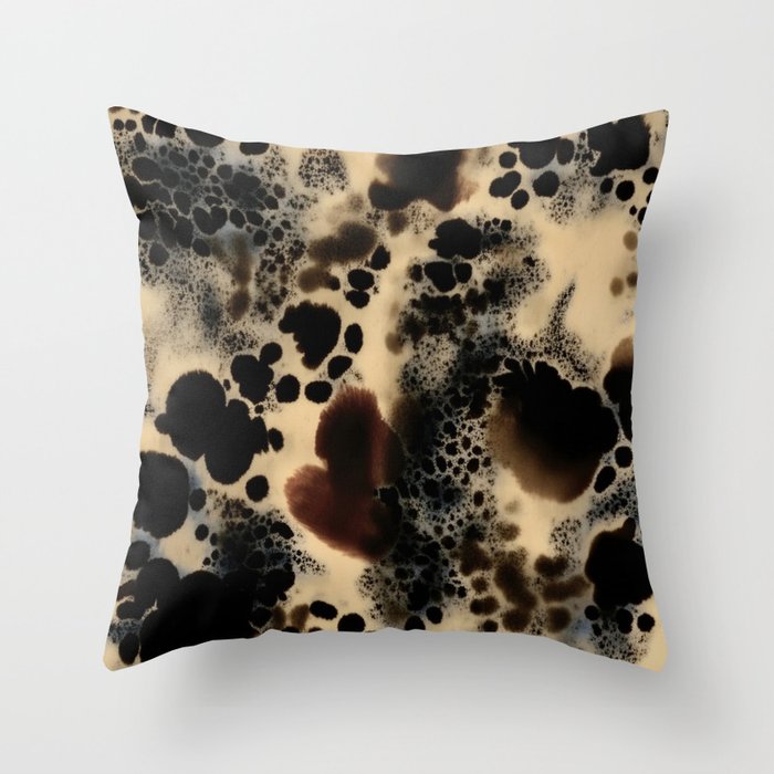 Leopard Animal Print Abstract Elegant Throw Pillow Gallery Image 1