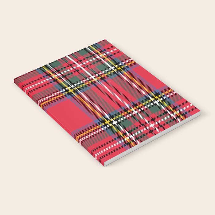 Red & Green Tartan Pattern Notebook Gallery Image 2