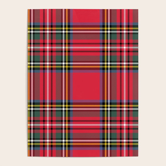 Red & Green Tartan Pattern Poster Gallery Image 4