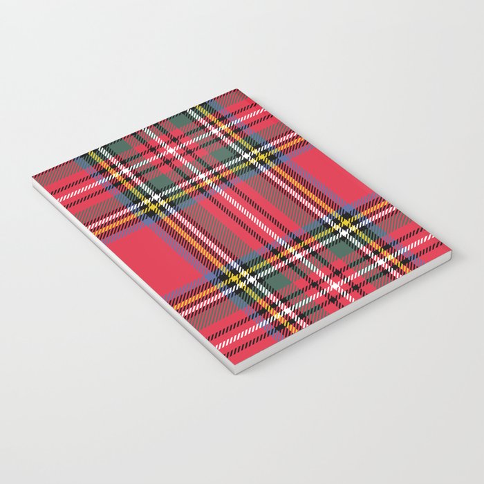 Red & Green Tartan Pattern Notebook Gallery Image 3