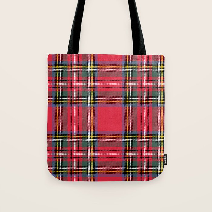 Red & Green Tartan Pattern Tote Bag Gallery Image 1