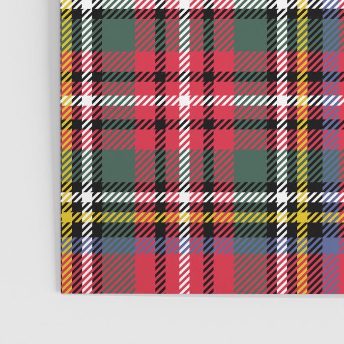 Red & Green Tartan Pattern Poster Gallery Image 3