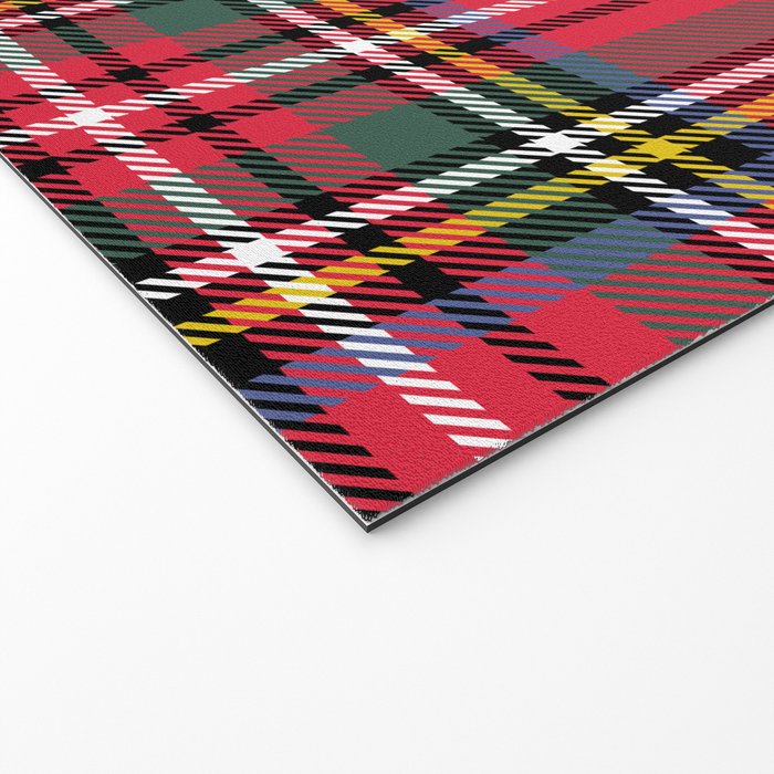Red & Green Tartan Pattern Welcome Mat Gallery Image 2